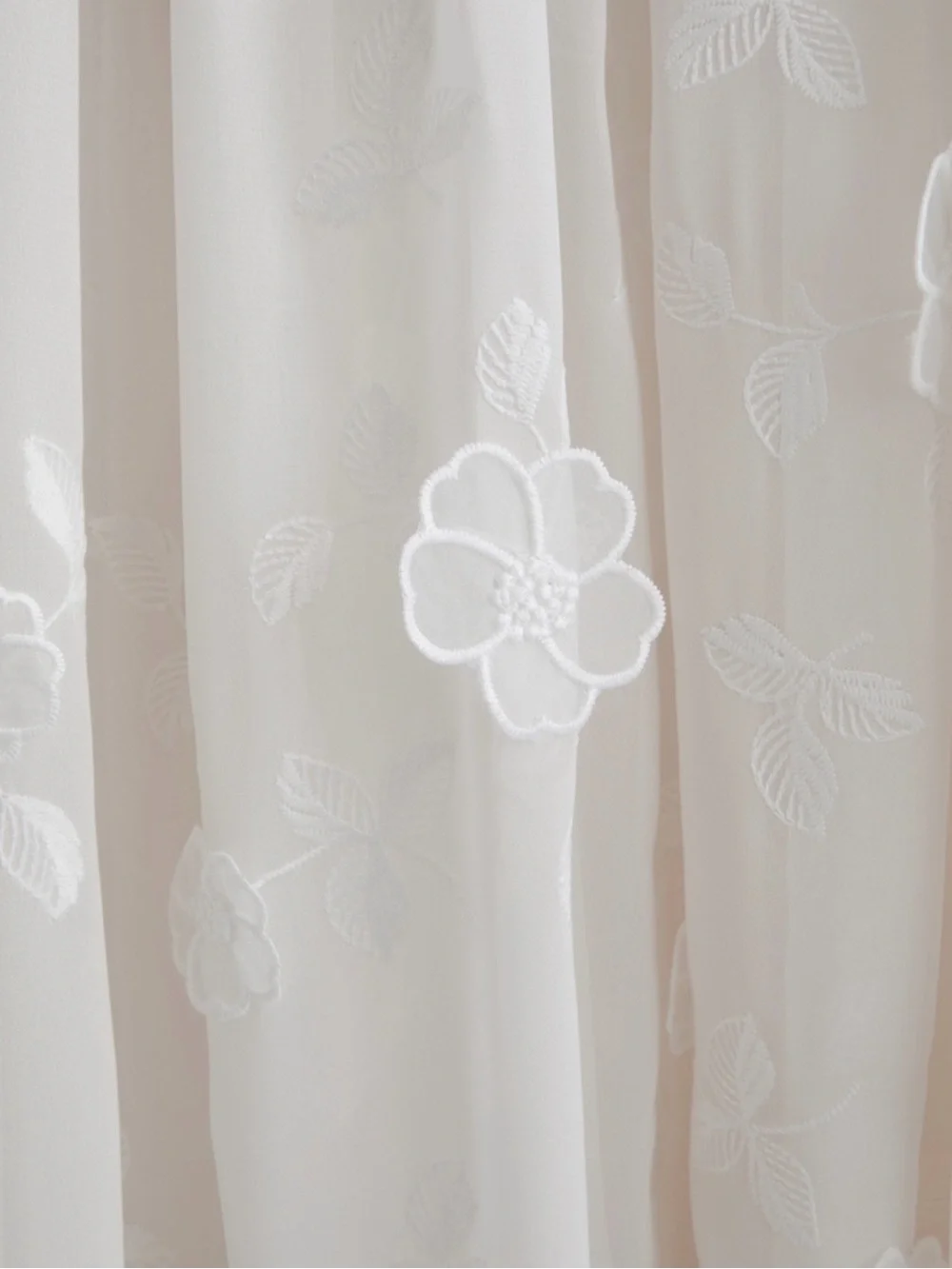 Embroidered Floral Sheer Maxi Dress